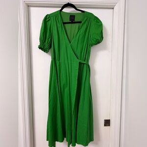 Alex Marie Vibrant Green Midi Dress
